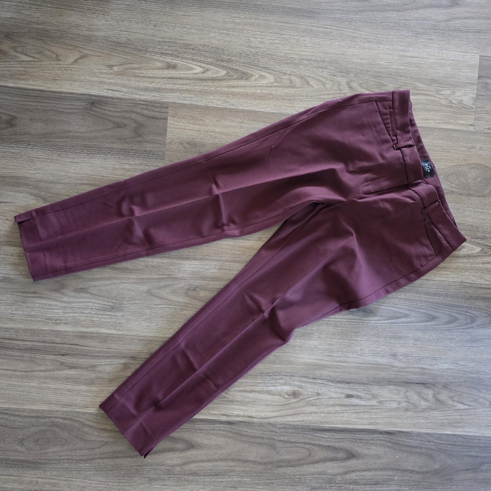 White House Black Market Maroon Trousers